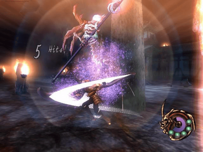 Otogi Myth of Demons Xbox action adventure video game featuring Raikou fast-paced sword combat supernatural enemies powerful attacks dark fantasy environments intense battles destructive gameplay and classic original Xbox gaming collectible retro gaming appeal gameplay