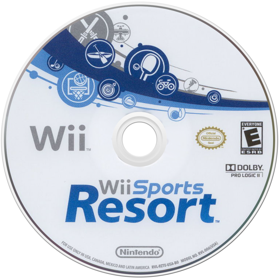 Wii Sports Resort disc art for Nintendo Wii (Wii) video game
