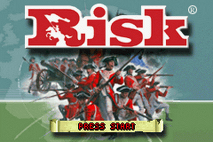 Risk/Battleship/Clue titlescreen for Game Boy Advance (GBA) video game