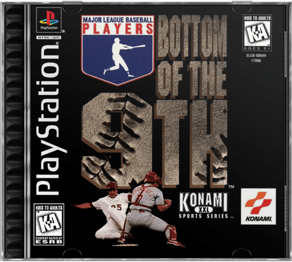 MLBPA: Bottom of the 9th cover art for PlayStation 1 (PS1) video game