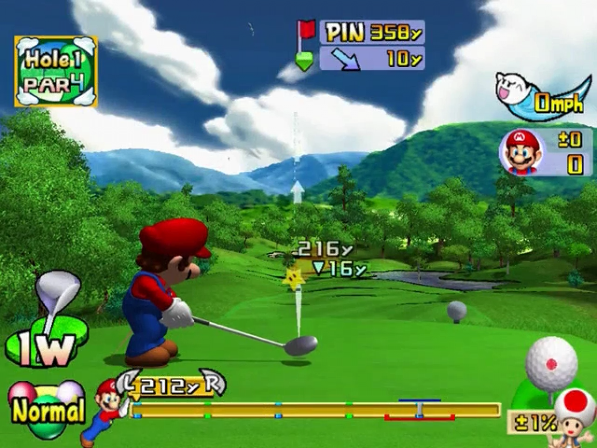 Mario Golf: Toadstool Tour [Player's Choice] gameplay for GameCube (GC) sports golf video game