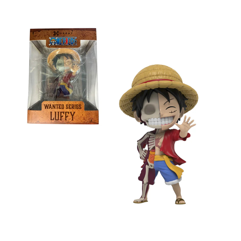 XXRAY Monkey D Luffy figure translucent effect transparent plastic anime One Piece collectible showing internal organs