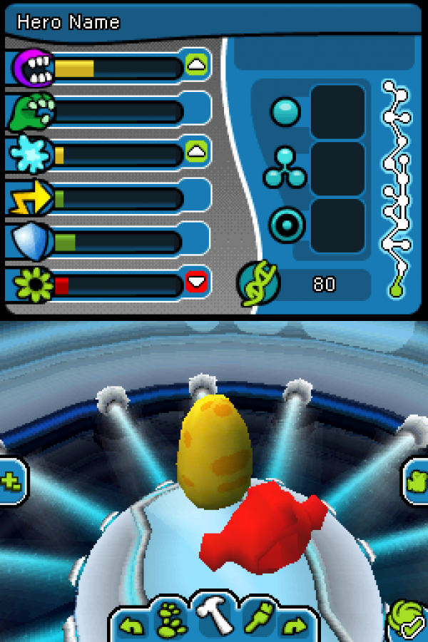 Spore: Hero Arena gameplay for Nintendo DS (DS) action adventure video game