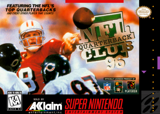 NFL Quarterback Club 96 [In Box] cover art for Super Nintendo Entertainment System (SNES) video game