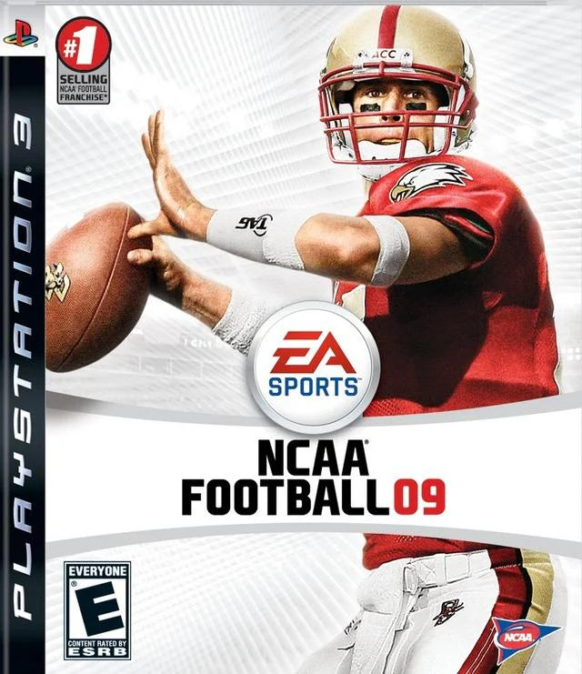 NCAA Football 09 cover art for PlayStation 3 PS3 video game