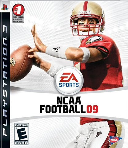 NCAA Football 09 cover art for PlayStation 3 PS3 video game