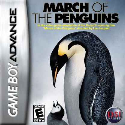 March of the Penguins cover art for Game Boy Advance (GBA) video game