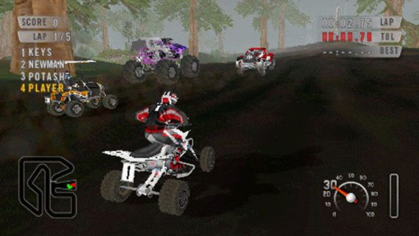 MX vs ATV: On the Edge gameplay for PlayStation Portable (PSP) off-road racing game