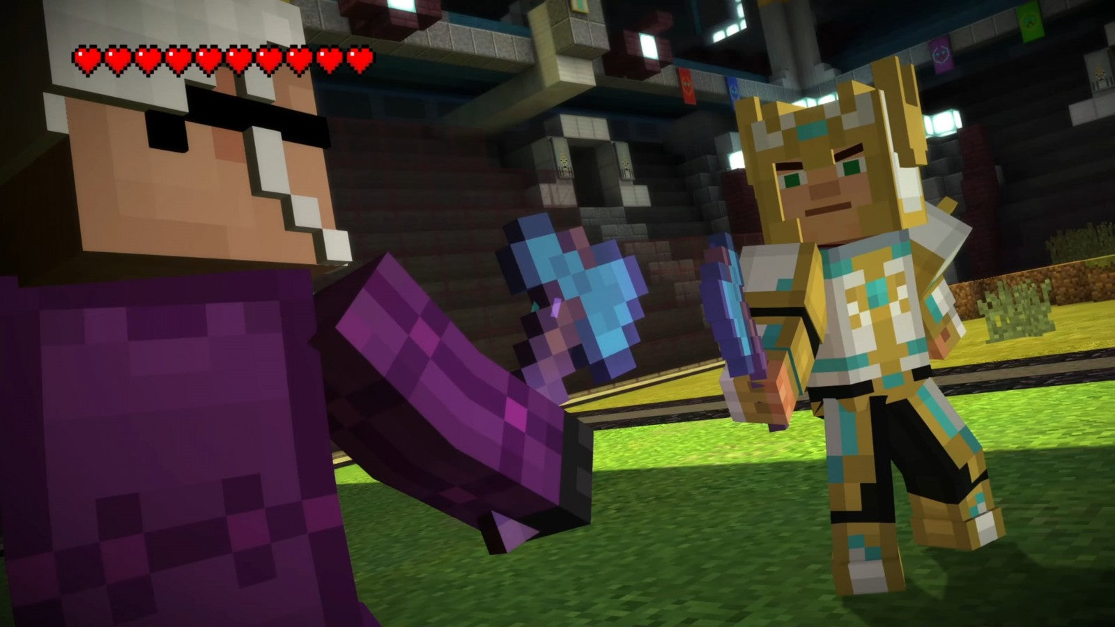 Minecraft Story Mode: Complete Adventure gameplay for Nintendo Switch adventure video game. 