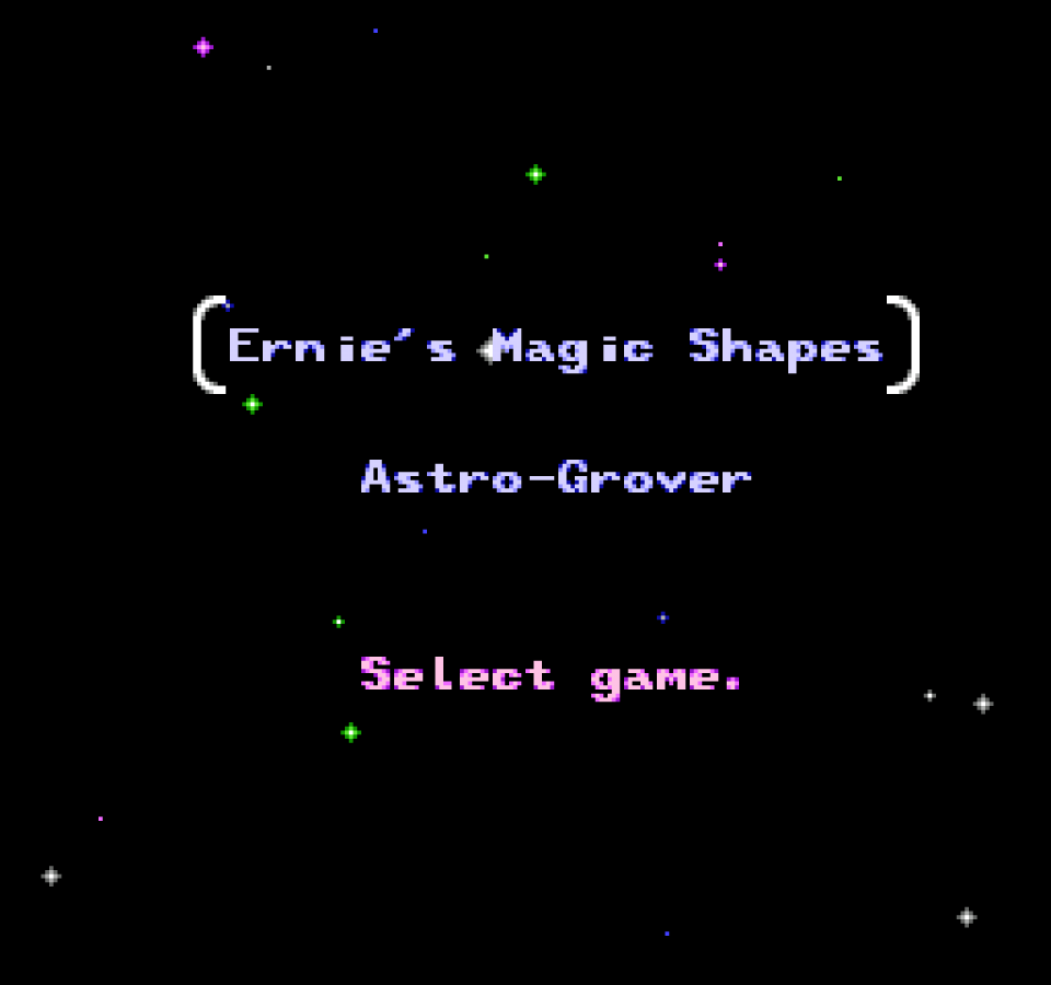 Sesame Street 123 gameplay image for Nintendo Entertainment System (NES) retro video game