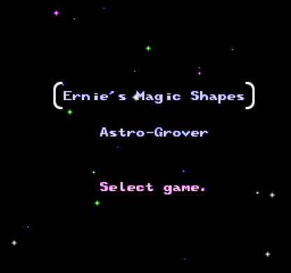 Sesame Street 123 gameplay image for Nintendo Entertainment System (NES) retro video game