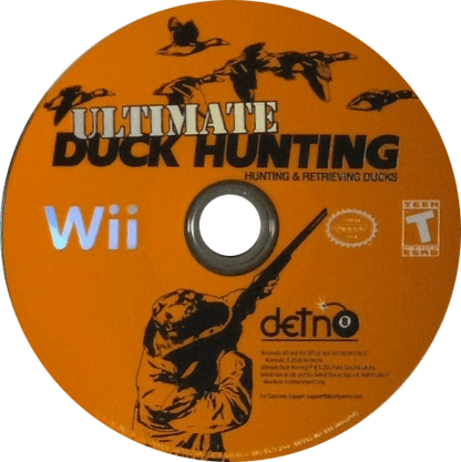 Ultimate Duck Hunting retro Nintendo Wii video game featuring hunting simulation gameplay, shooting challenges, outdoor sports action and classic Wii entertainment - disc