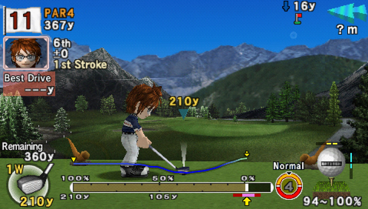 Hot Shots Golf: Open Tee 2 gameplay for PlayStation Portable (PSP) golf sports game
