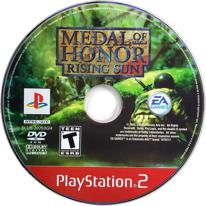 Medal of Honor: Rising Sun [Greatest Hits] disc art for PlayStation 2 (PS2) video game