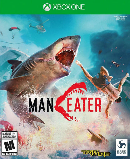 Maneater cover art for Xbox One XONE shark video game