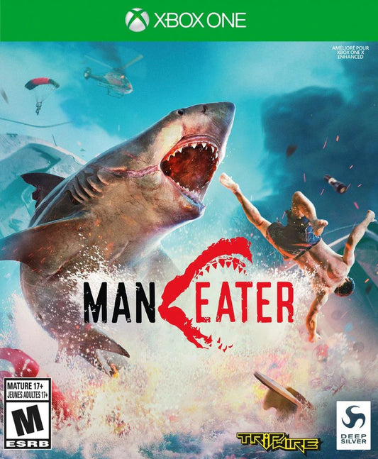 Maneater cover art for Xbox One XONE video game