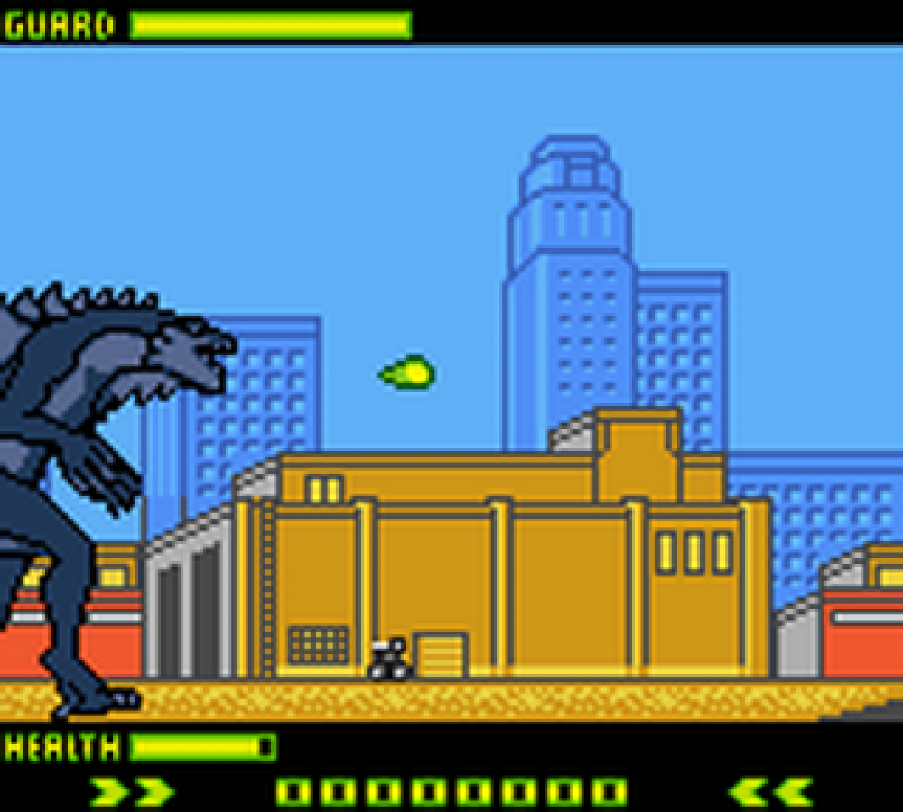 Godzilla: The Series Game Boy Color action platformer video game gameplay