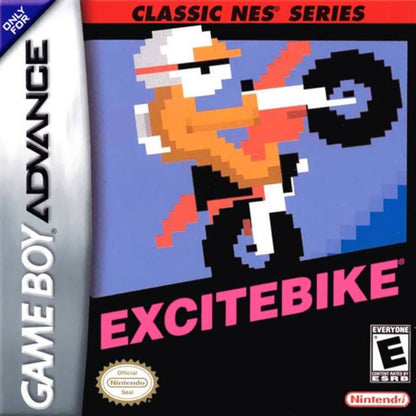 Excitebike: Classic NES Series cover art for Game Boy Advance (GBA) video game