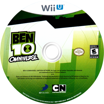 Ben 10 Omniverse disc art for Nintendo Wii U (WiiU) video game 
