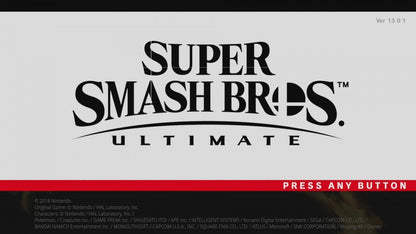 Super Smash Bros Ultimate homescreen for Nintendo Switch fighting game