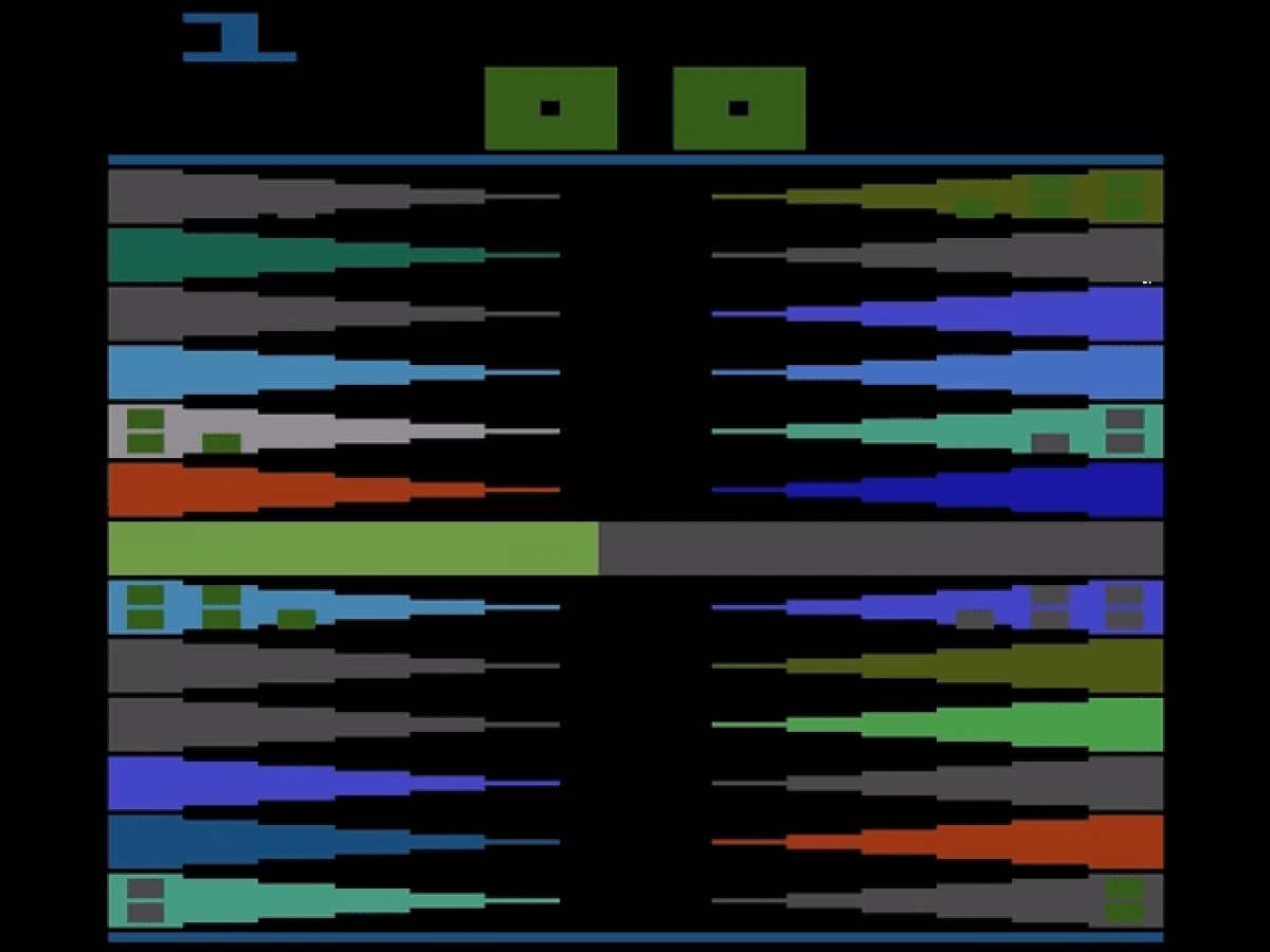 Backgammon Start Screen art for Atari 2600 (2600) video game