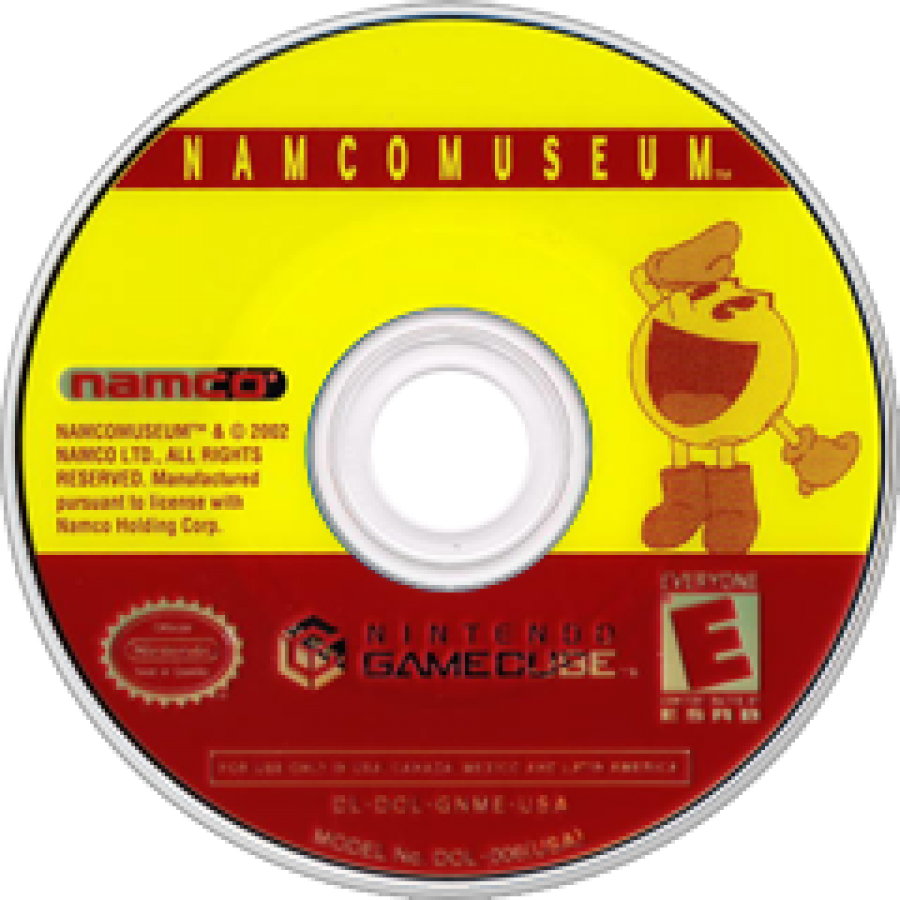 Namco Museum (Player's Choice) – GameCube (GC) Front Cover Disc Art HD image