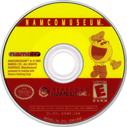 Namco Museum (Player's Choice) – GameCube (GC) Front Cover Disc Art HD image