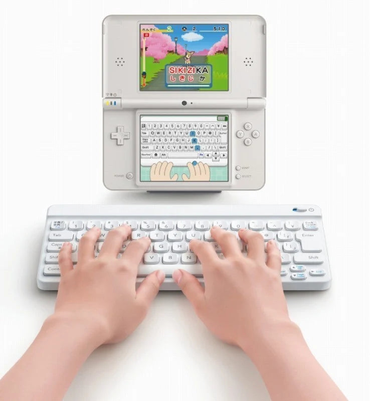 Learn with Pokémon Typing Adventure Nintendo DS import game no keyboard featuring educational typing gameplay with Pokémon characters tech showcase