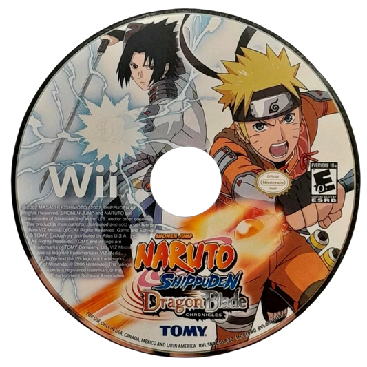Naruto Shippuden: Dragon Blade Chronicles – Nintendo Wii (Wii) anime action-adventure fighting video game disc