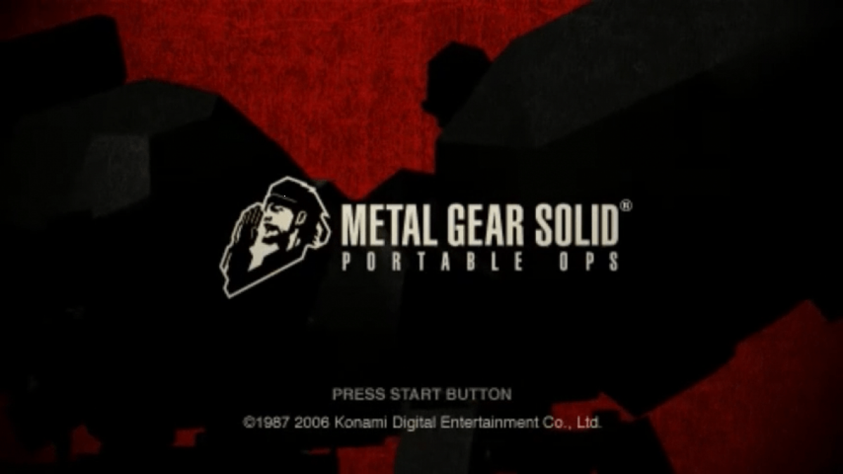 Metal Gear Solid Portable Ops Greatest Hits PSP action-adventure video game gameplay