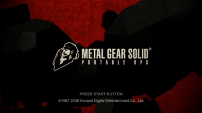 Metal Gear Solid Portable Ops Greatest Hits PSP action-adventure video game gameplay
