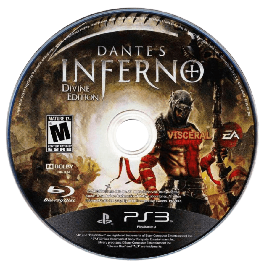 Dante's Inferno [Divine Edition] disc for PlayStation 3 (PS3) video game