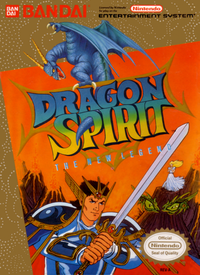 Dragon Spirit cover art for Nintendo Entertainment System (NES) retro video game