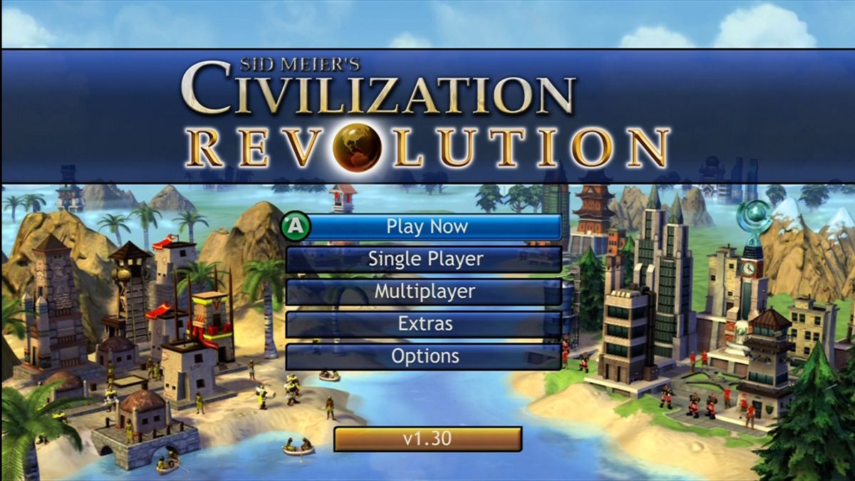 Civilization Revolution for Xbox 360 turn based strategy video game featuring empire building technology research diplomacy conquest and immersive Sid Meier civilization franchise gameplay experience gameplay