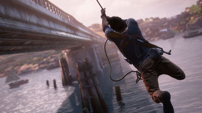 Uncharted 4: A Thief's End [Not for Resale] for PlayStation 4 (PS4) at Gamers INC, featuring Nathan Drake’s final cinematic adventure with breathtaking set pieces, refined third-person action, and a globe-trotting treasure hunt filled with puzzles, stealth, and explosive storytelling in a special retail promo edition copy gameplay screenshot