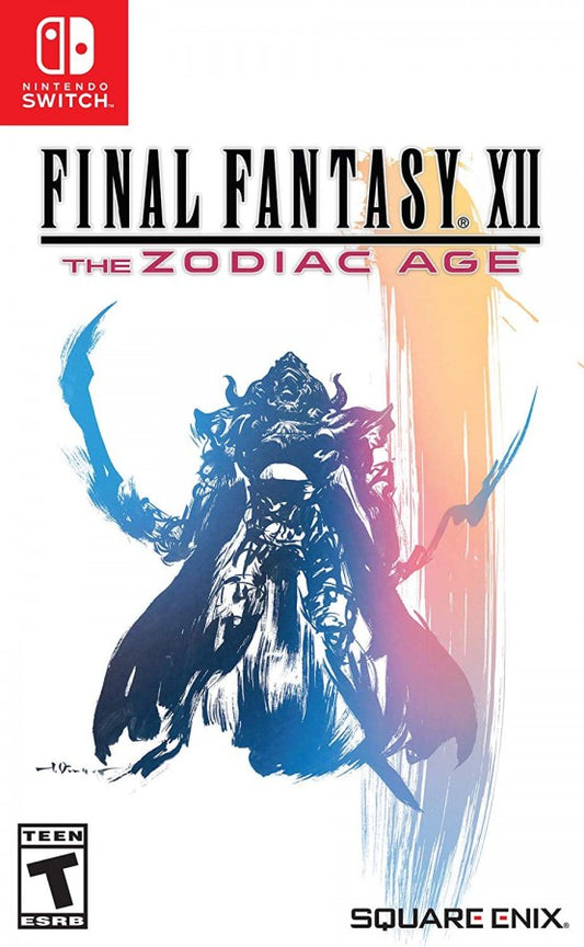 Final Fantasy XII The Zodiac Age Nintendo Switch game featuring epic JRPG storytelling, real-time combat with gambit system, and enhanced HD visuals cover art