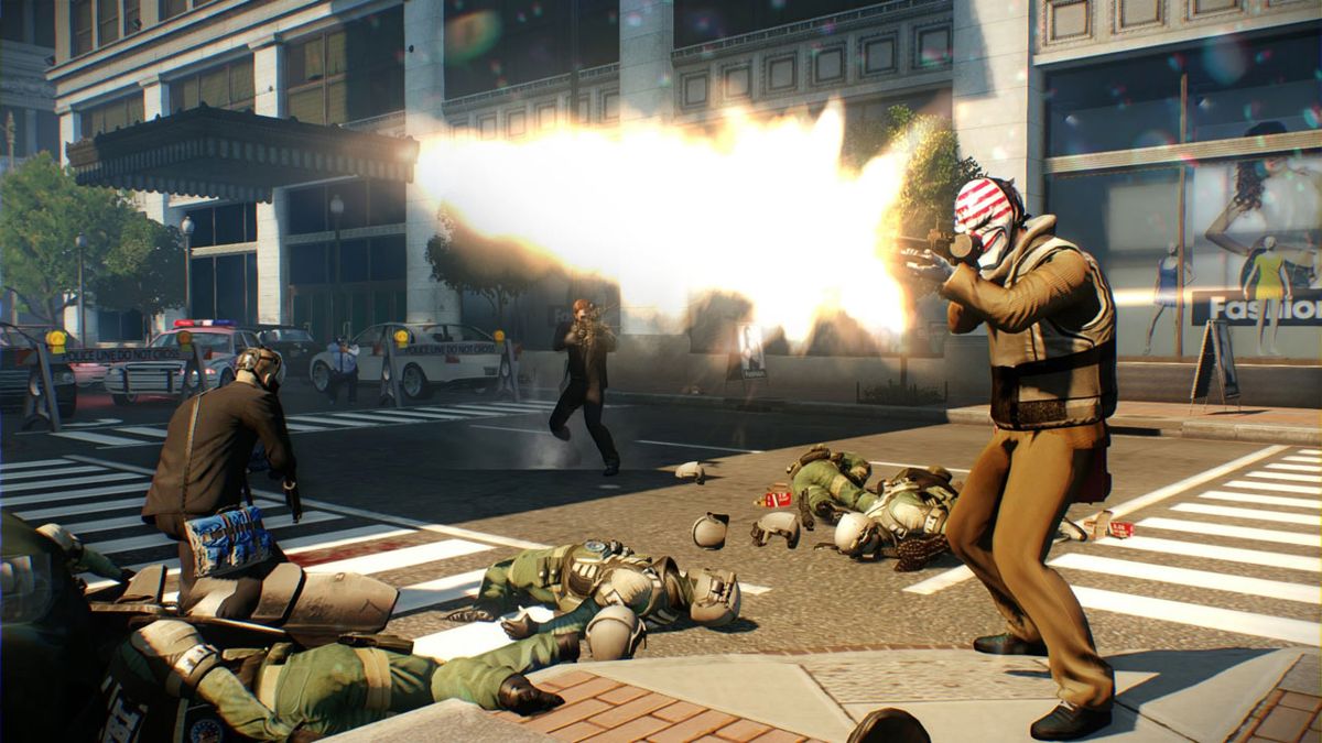 Payday 2: Crimewave – PlayStation 4 (PS4) video game gameplay, cooperative first-person shooter