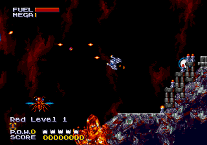 Sub-Terrania Sega Genesis retro video game shoot em up gameplay (1993)