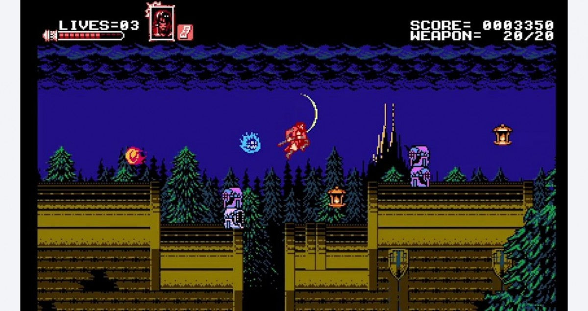 Bloodstained Curse of the Moon Limited Run 31 gameplay image for Nintendo Switch NS video game