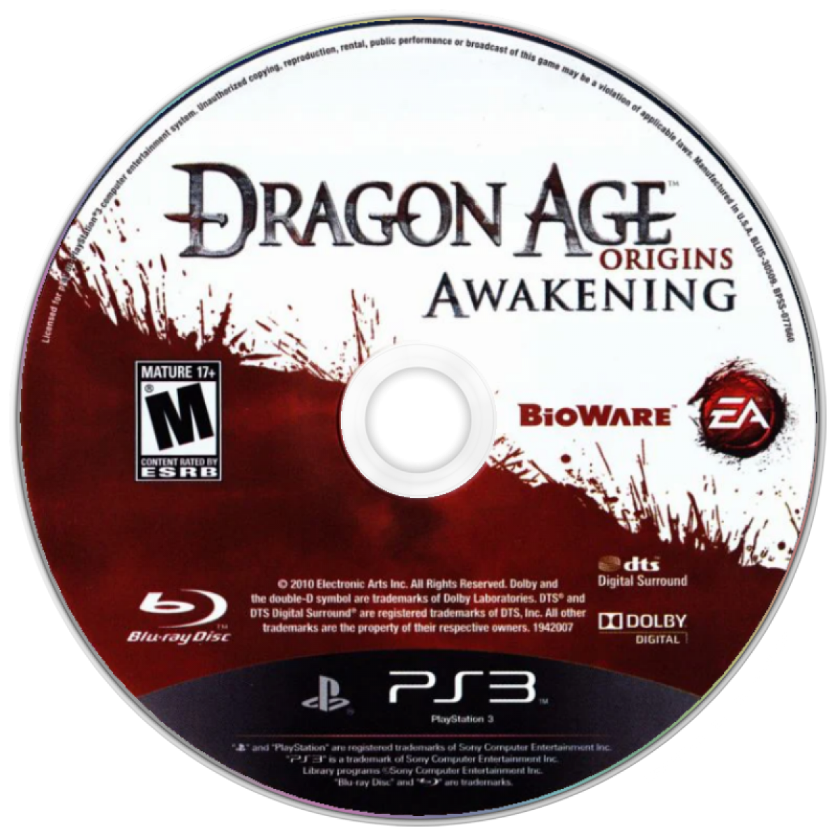 Dragon Age Origins Awakening PlayStation 3 PS3 role playing video game expansion featuring dark fantasy adventure epic quests tactical combat character customization powerful abilities dangerous enemies party-based gameplay and immersive Dragon Age storytelling collectible gaming appeal disc