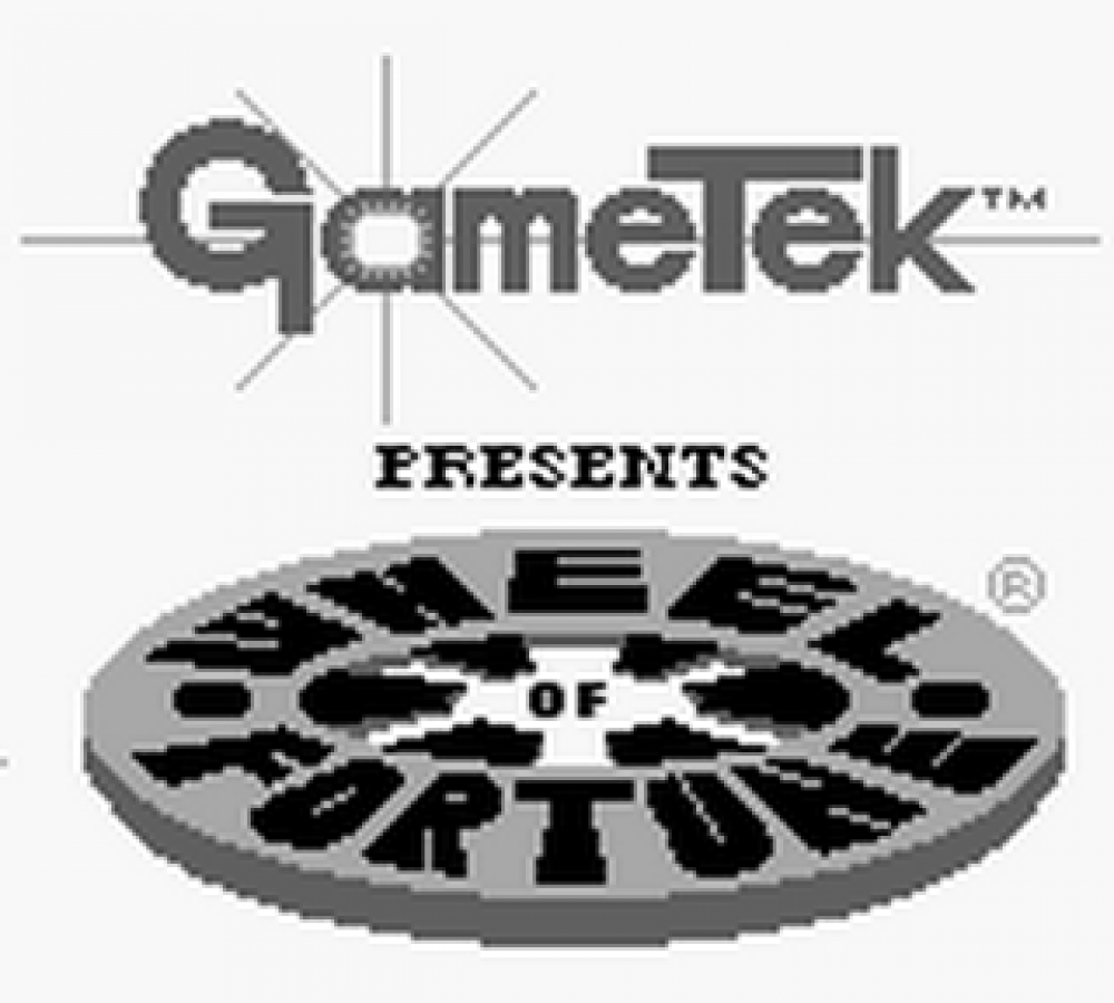 Wheel of Fortune title screen for Game Boy (GB) video game 