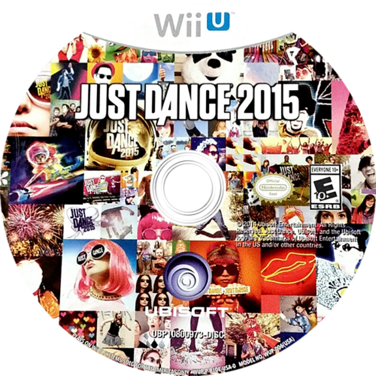 Just Dance 2015 disc cover art for Nintendo Wii U (WiiU) video game