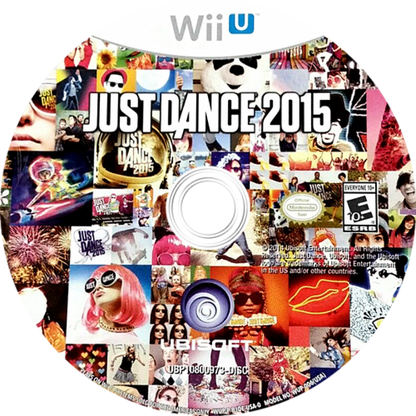Just Dance 2015 disc cover art for Nintendo Wii U (WiiU) video game