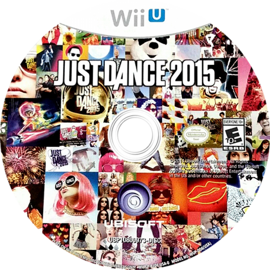Just Dance 2015 disc cover art for Nintendo Wii U (WiiU) video game