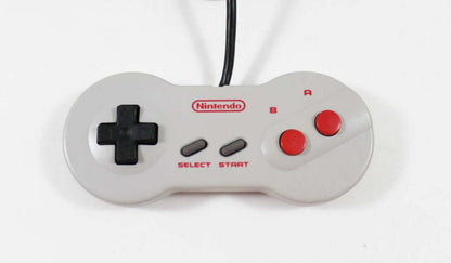 NES Dogbone controller featuring ergonomic design, classic D-pad, and retro Nintendo gaming style wired view