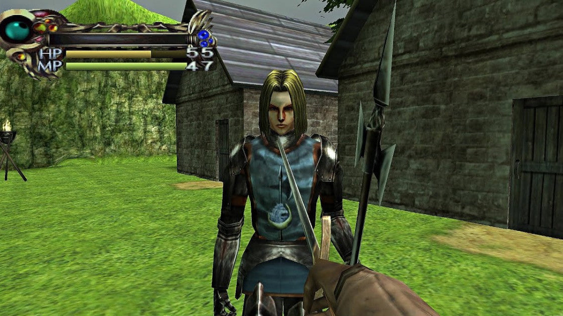 Eternal Ring PS2 Sony PlayStation 2 action RPG first person dungeon crawler fantasy magic ring system weapon crafting exploration combat FromSoftware early RPG title retro gaming PlayStation 2 software video game title gameplay