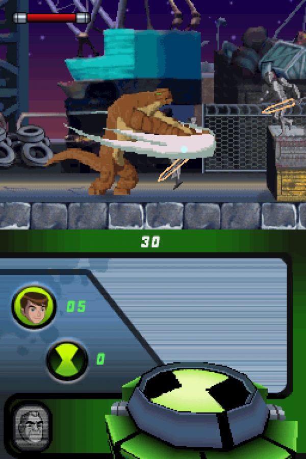 Ben 10: Alien Force gameplay for Nintendo DS (DS) action adventure video game