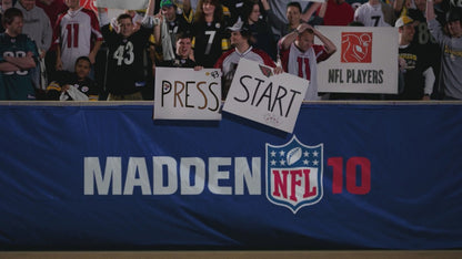 Madden NFL 10 start screen for Xbox 360 (X360) sports football video game