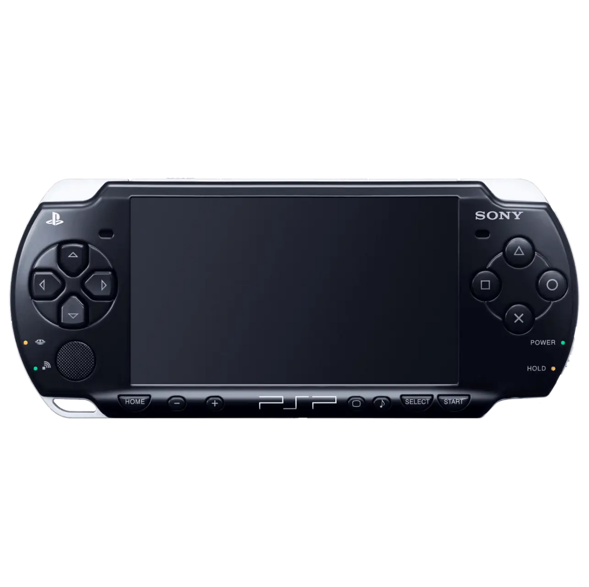 PlayStation Portable 2000 PSP 2000 Black JPN Japan Import Region Free handheld gaming console featuring a sleek black design portable gaming system UMD game support memory card compatibility vibrant widescreen display built-in controls Japanese import hardware region free gameplay and scratch and scuff condition collectible gaming appeal