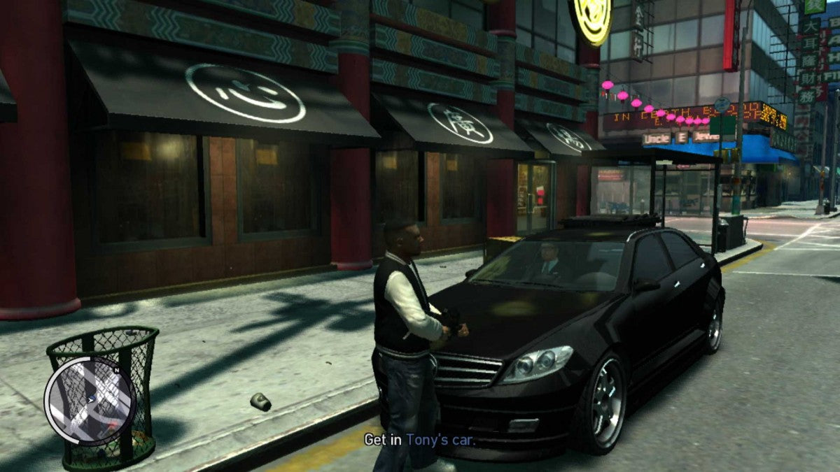 Retro GTA Episodes from Liberty City Xbox 360 inspired design featuring open world crime action aesthetic vintage HD era Liberty City urban chaos biker gangs and street life narrative driven missions cinematic Rockstar sandbox gameplay nostalgic Grand Theft Auto presentation gameplay
